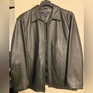 GAP Men's Dark Leather Jacket
